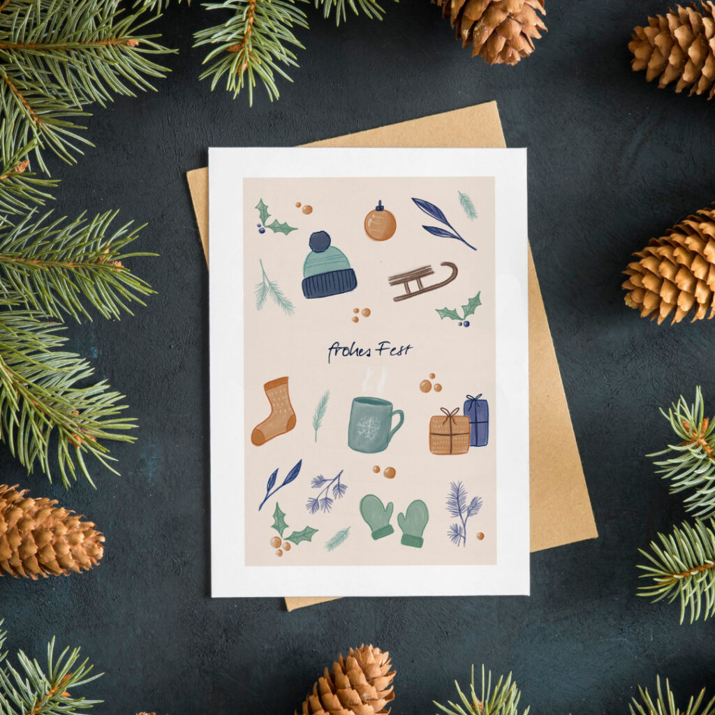 WEIHNACHTSKARTE | frohes Fest